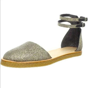 Loeffler Randall Odette Glittery Platform Flat: 10